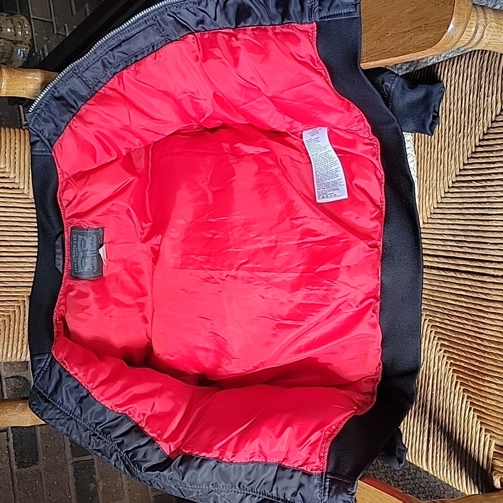 Levi's satin bomber jacket, black, size M, 10-12 years - Picture 5 of 10